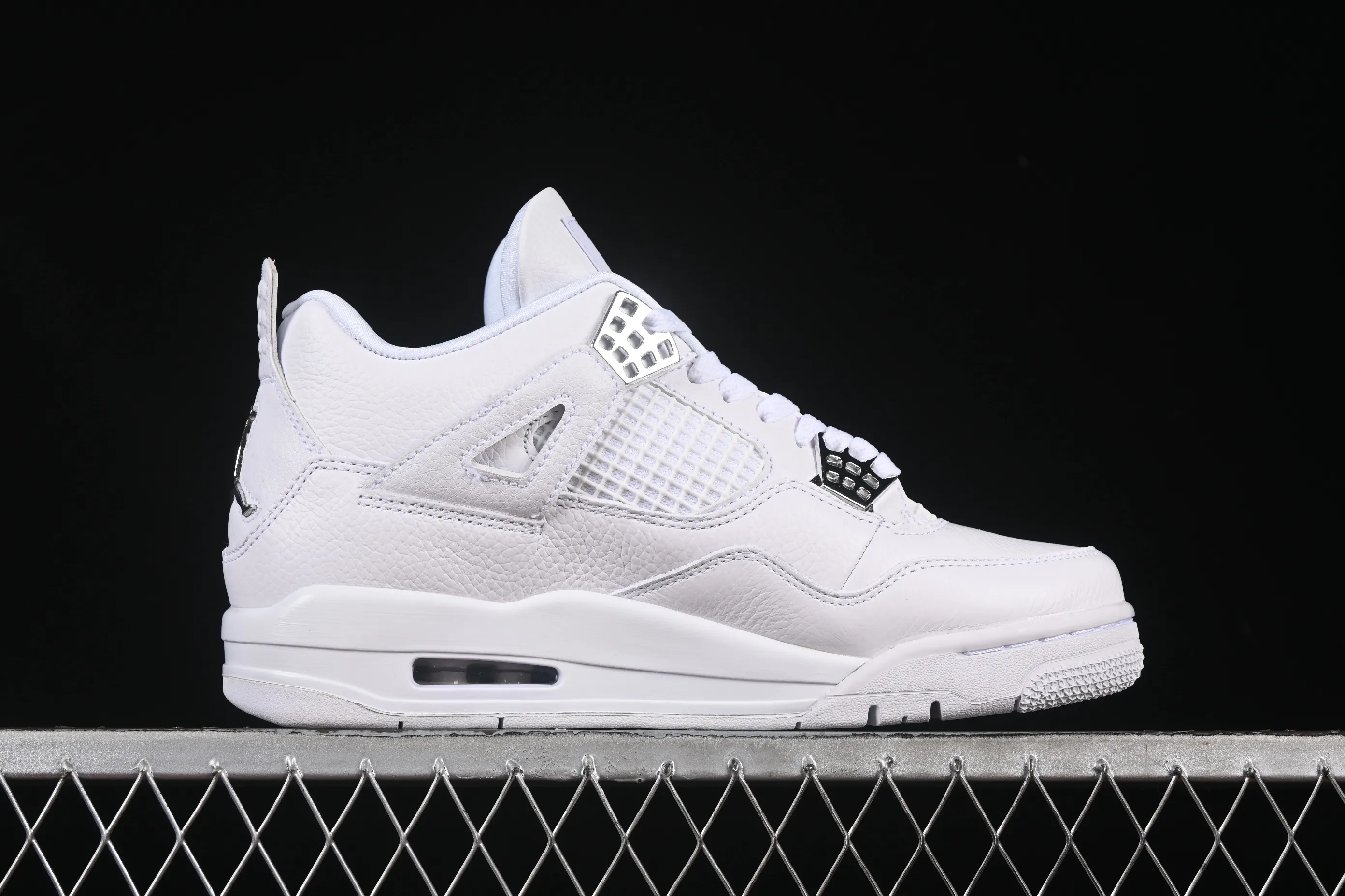 All categories Air Jordan Jordan series basketball shoes Air Jordan 4 Air Jordan 4 Retro "PureMoney" AJ4 Joe 4 White Cat First layer leather 308497-100